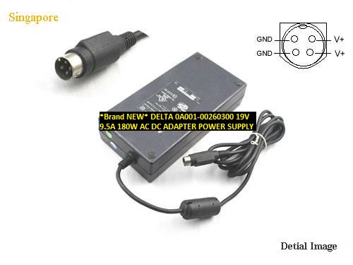 *Brand NEW*DELTA 19V 180W 0A001-00260300 9.5A AC DC ADAPTER POWER SUPPLY - Click Image to Close